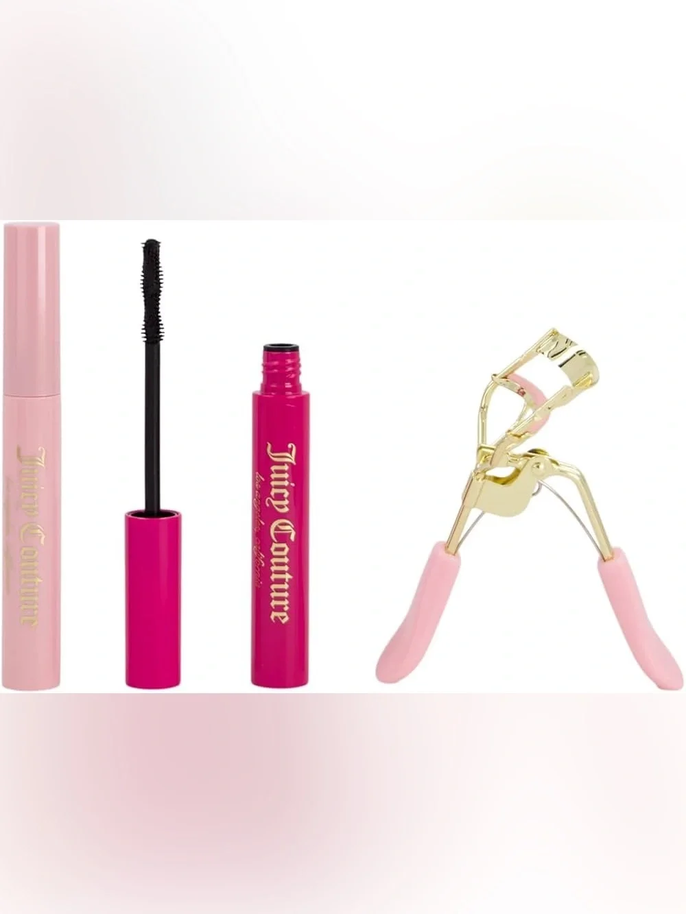 Juicy Couture Mascara Duo & Lash Curler Gift Set (Black Volume & Lucious Lash)